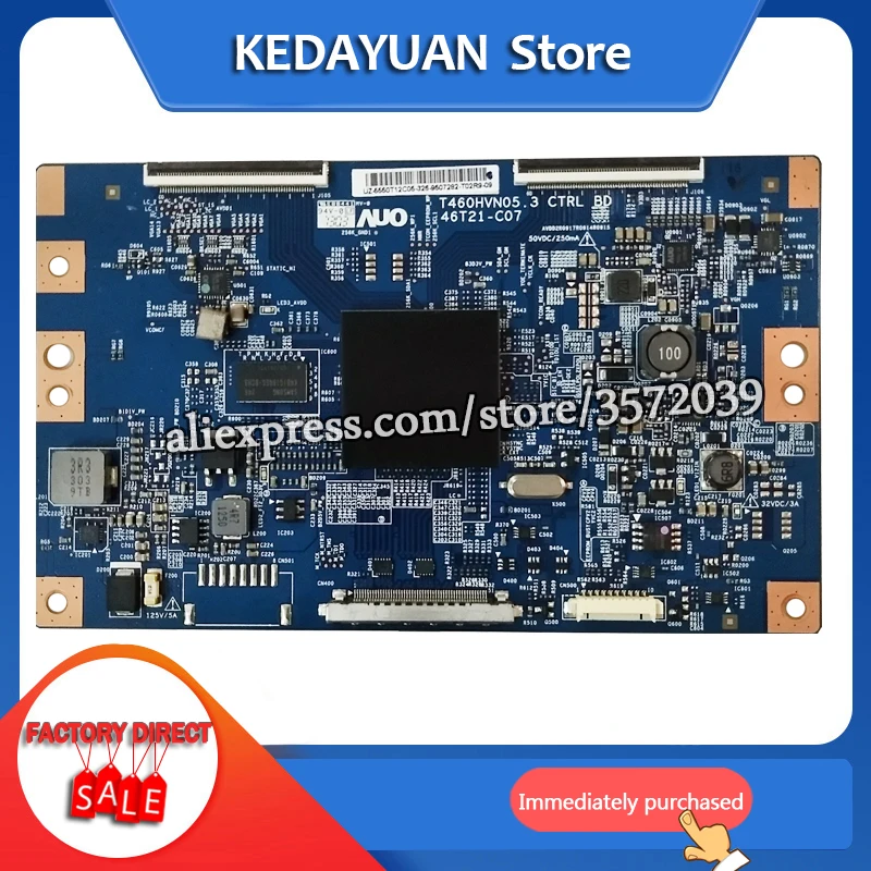 Бесплатная доставка для логической платы T460HVN05.3 CTRL BD 46T21 C07 UA50F6100AJ|work|work workwork board |