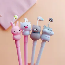 36 шт./лот Kawaii мягкая гелевая ручка для животных кошек кроликов