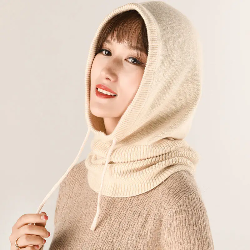 

Женский шерстяной шарф, многофункциональный шерстяной шарф, ожерелье, шапка, наушники, шапка, шарф