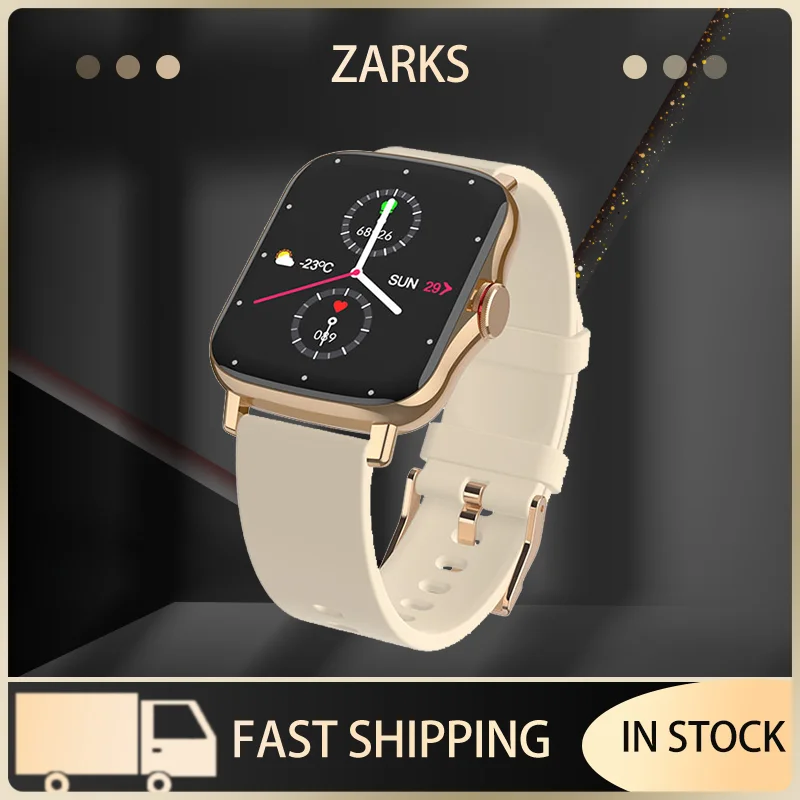 

ZARKS FM08 Smart Watch Men Heart Rate Blood Pressure Blood Oxygen Saturation Sports Watch Pedometer For IOS Android