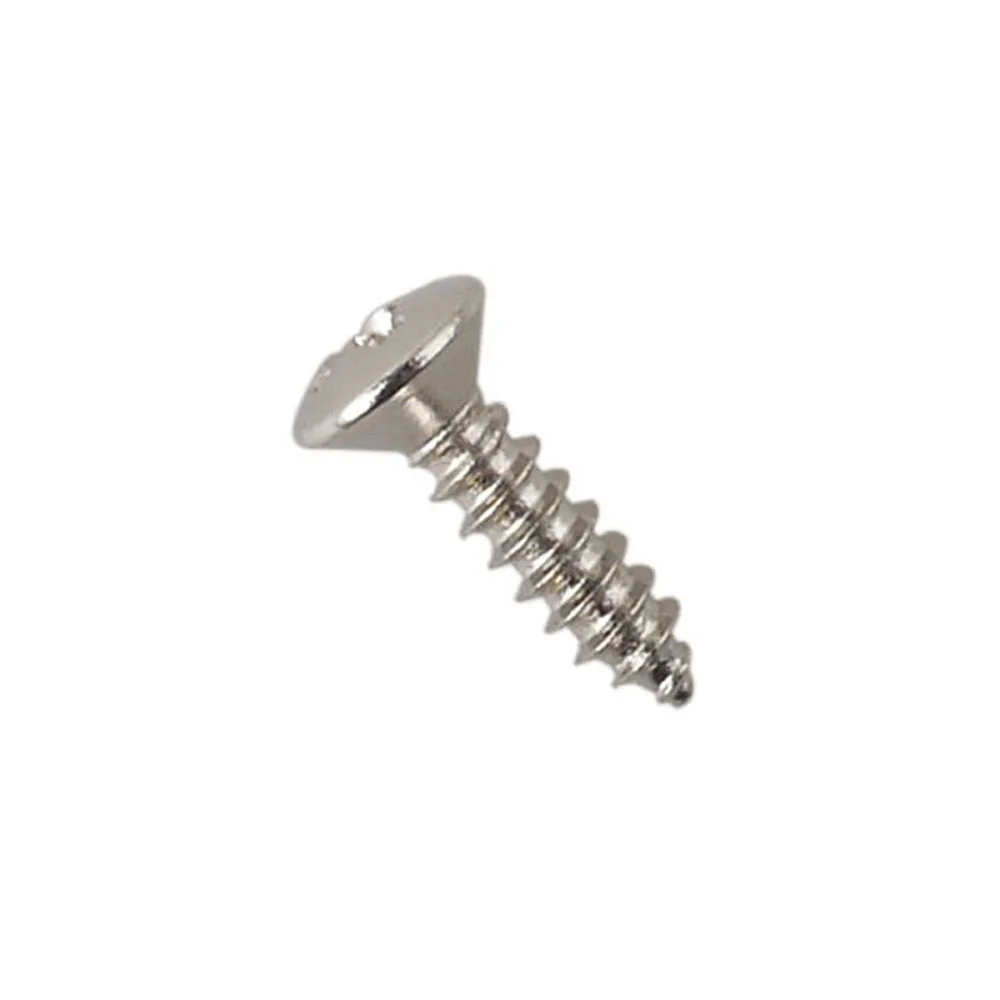 100 stücke großhandel elektrische gitarre bass gitarre schlagbrett schrauben chrom nickel farbe 312mm für schlagbrett platte montieren