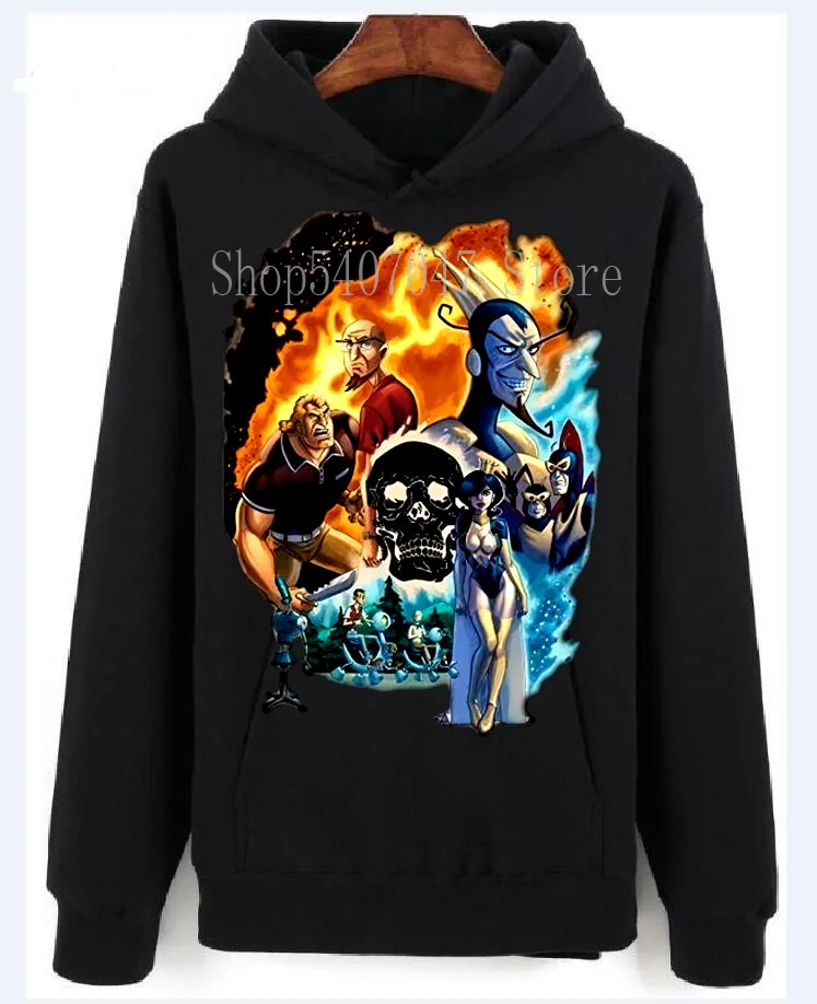 Мужские толстовки с капюшоном дизайном постеров и надписью Die Venture Bros хлопковый