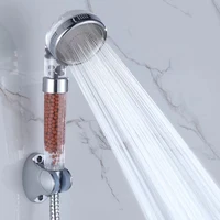 bathroom shower adjustable jetting rainfall spa saving water mineral ball anion filter high pressure shower head