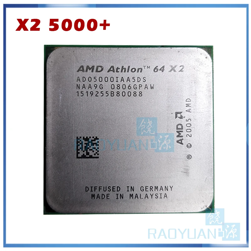 Двухъядерный процессор AMD Athlon X2 5000 + 2 ГГц ADO500BIAA5DO ADO5000IAA5DO ADO5000IAA5DU Разъем AM2 +|athlon x2|cpu