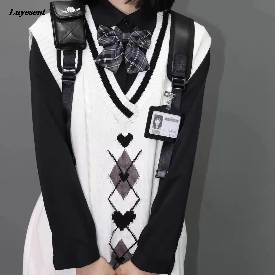 

Women Cool Plaid Punk Rivet Bow Ties 2021 Hipster Lady Fashion Gothic Contrast Color Basic Tie Rock JK Dark lolita Streetwear