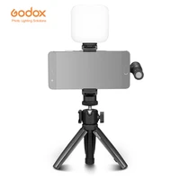 godox vk2 uc vk2 ax phone microphone led light handheld desktop tripod vlog kit for mobile devices