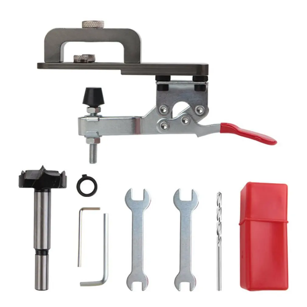 

Woodworking Hole Drilling Guide Locator 35mm Hinge Boring Jig With Fixture Template Cabinets Door Furniture Hole Opener Tool