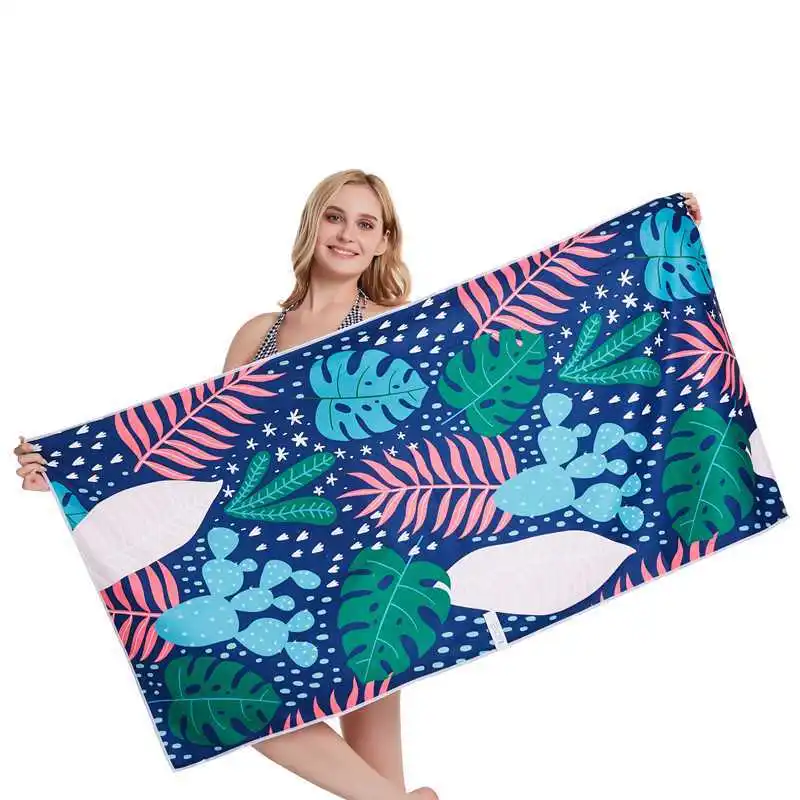 

Microfiber printed beach towels bath towels absorb water quickly, suitable for beach swimming