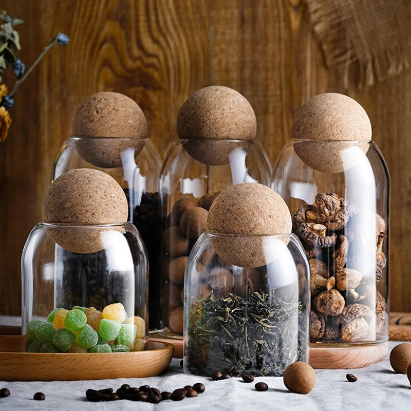 550 1200 мл герметичный стеклянный резервуар для хранения приправ кофейных зерен