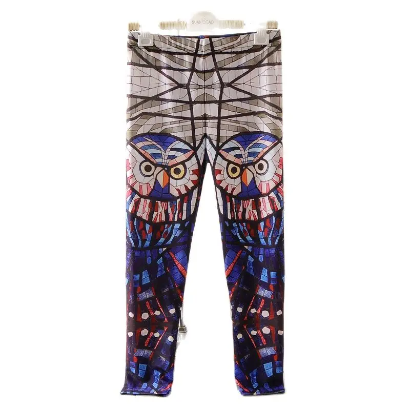 Новинка пикантные эластичные спортивные Леггинсы для девочек с 3D принтом Galaxy Leaf