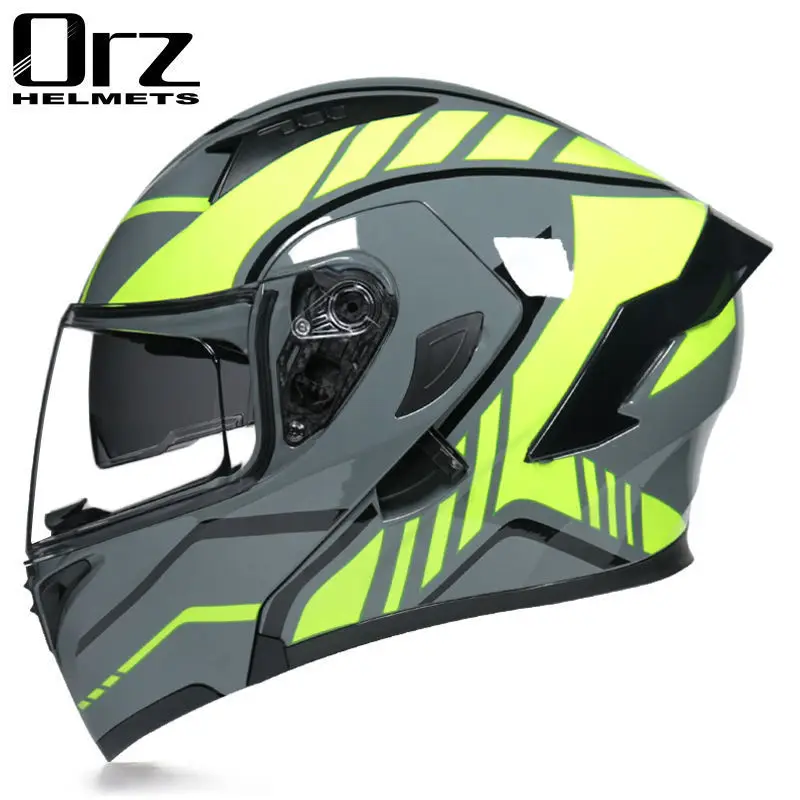 

Мотоциклетные шлемы с откидной крышкой, гоночные шлемы из АБС-пластика на все лицо, в горошек, 2 подарка