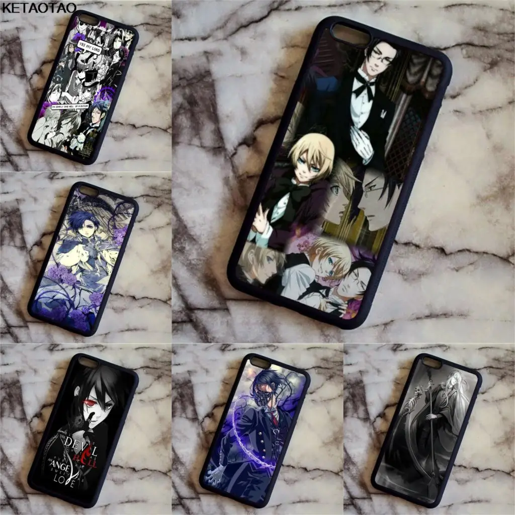 Чехол для телефона KETAOTAO Black Butler Kuroshitsuji Sebastian аниме s samsung S3 4 5 6 7 8 9 Note чехол из