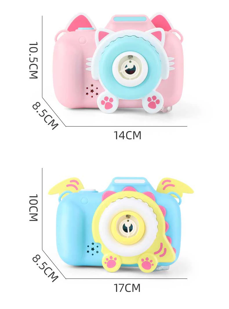 

Children's Camera Bubble Machine Toy Electric Music Toy Outdoor Sports Bubbler Maker For Kids Birthday Gift Soap Blow Bubbles