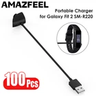 100 шт.упак. Galaxy Fit2 зарядный кабель аксессуары для Samsung Galaxy Fit 2 SM-R220 браслет зарядное устройство USB кабель линия