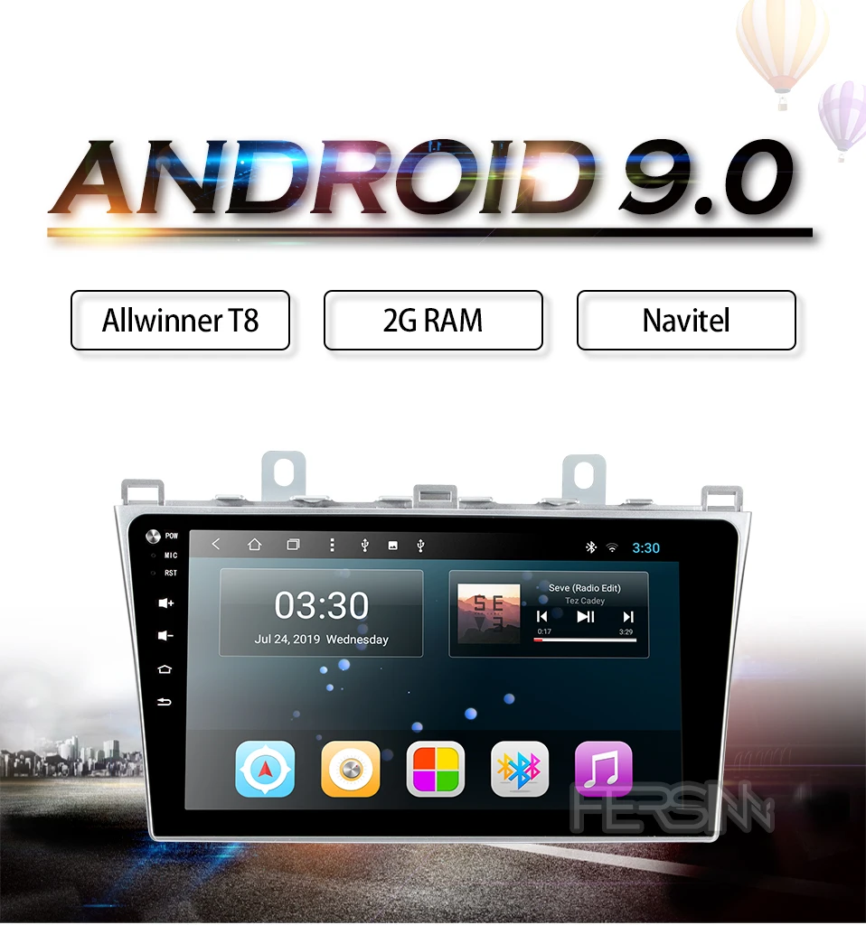 Fersinny android 9,0 автомобильный dvd для Mazda 6 2008 2009 2010 2011 2012 2013 радио аудио GPS; Мультимедийный проигрыватель