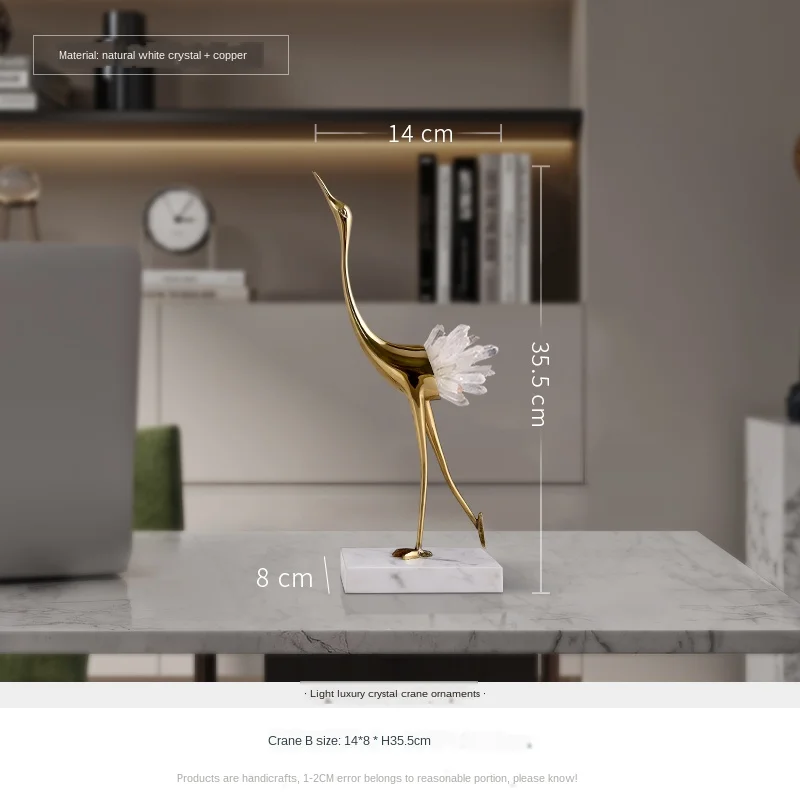 

Personalized Creative High-End Affordable Luxury Living Room Study Office Crystal Copper Home Decorations Geomancy Decoration