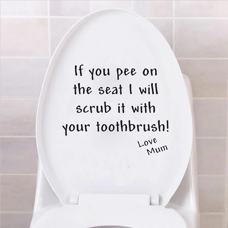 3D креативная наклейка для унитаза если вы мочите на сиденье наклейки крышки