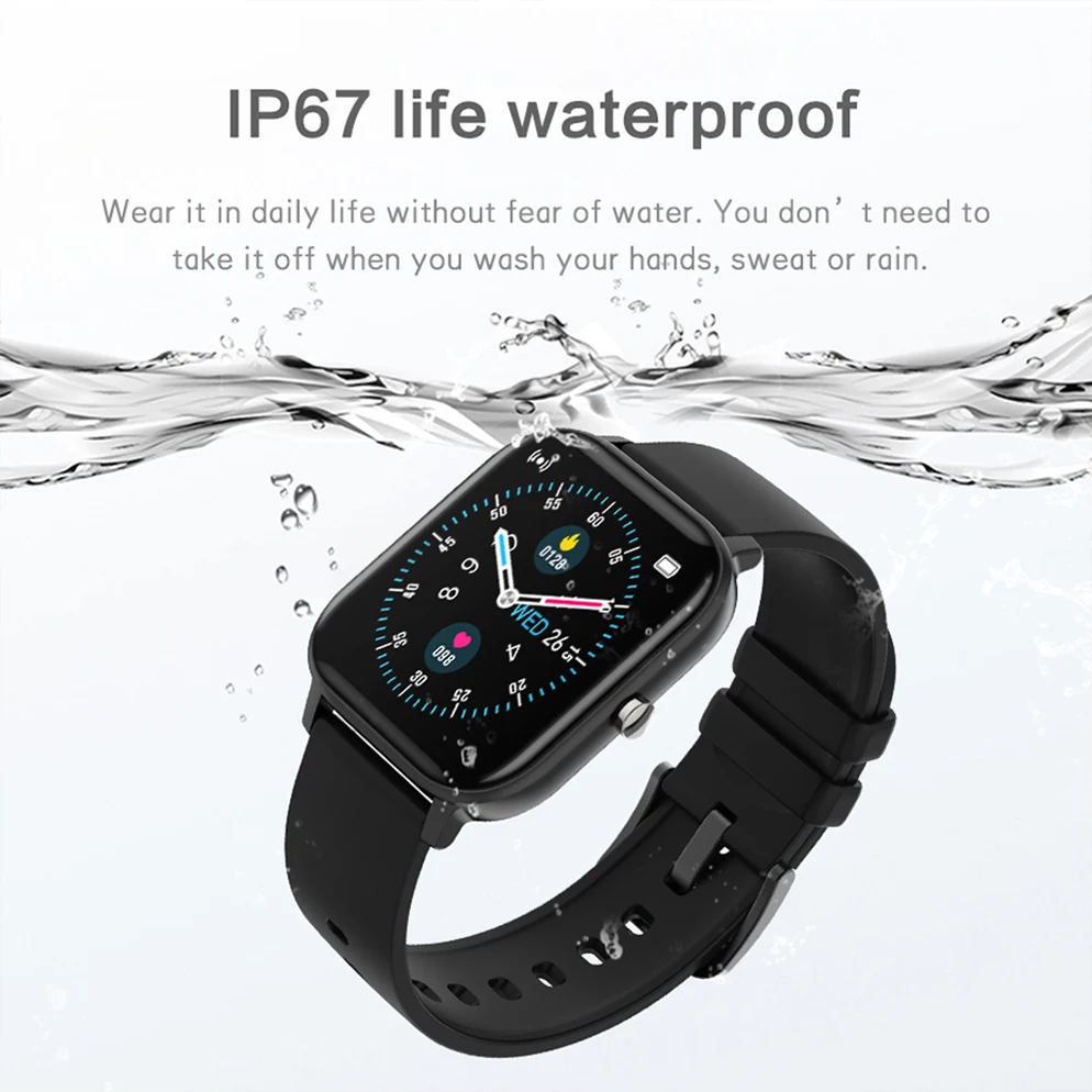 SQR P8 PRO Smart Watch Температура мужские IP67 Водонепроницаемый полный Экран сенсорный