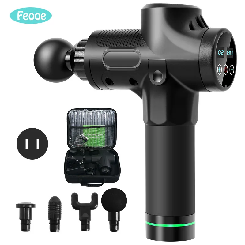 

FEOOE High frequency Massage Gun Muscle Relax Body Relaxation Electric Massager with Portable Bag Therapy Gun for fitness