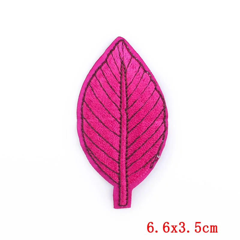 Prajna 12 Colors Fashion Leaf Patches Iron On Embroidered For Clothing Cartoon Badge Kids Clothes DIY | Дом и сад