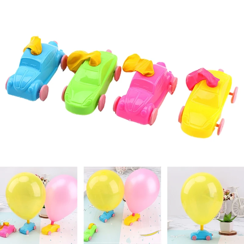 

1 Pc Aerodynamic Balloon Car Practical Learning Inertial Toys Balloon Powered Car Develop Thinking Skills Kindergarten