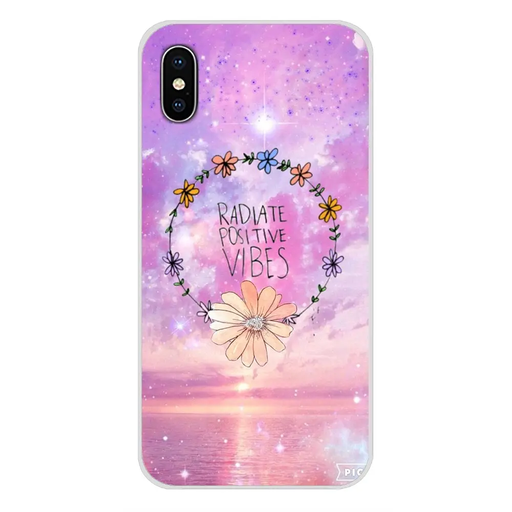For Samsung Galaxy J1 J2 J3 J4 J5 J6 J7 J8 Plus 2018 Prime 2015 2016 2017 Proverb Phrase Motto Good Vibes Only TPU Silicone Case | Мобильные