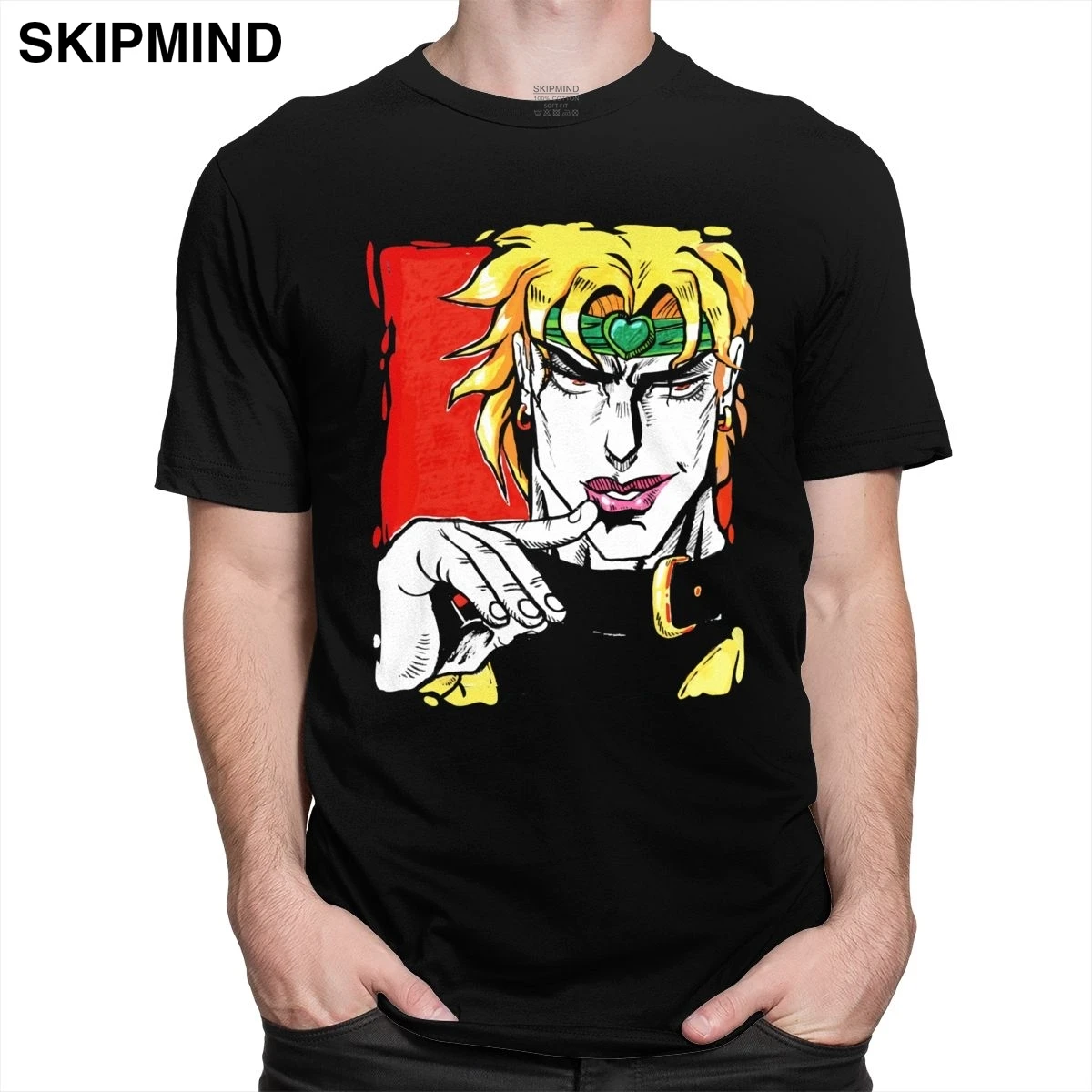 Футболка крутая Dio Brando невероятные приключения Джоджо хлопковая футболка с