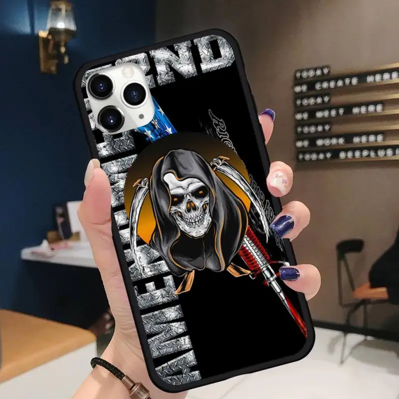 

Horror cool skull pattern Phone Case for iPhone 11 12 pro XS MAX 8 7 6 6S Plus X 5S SE 2020 XR Soft silicone cover funda shell