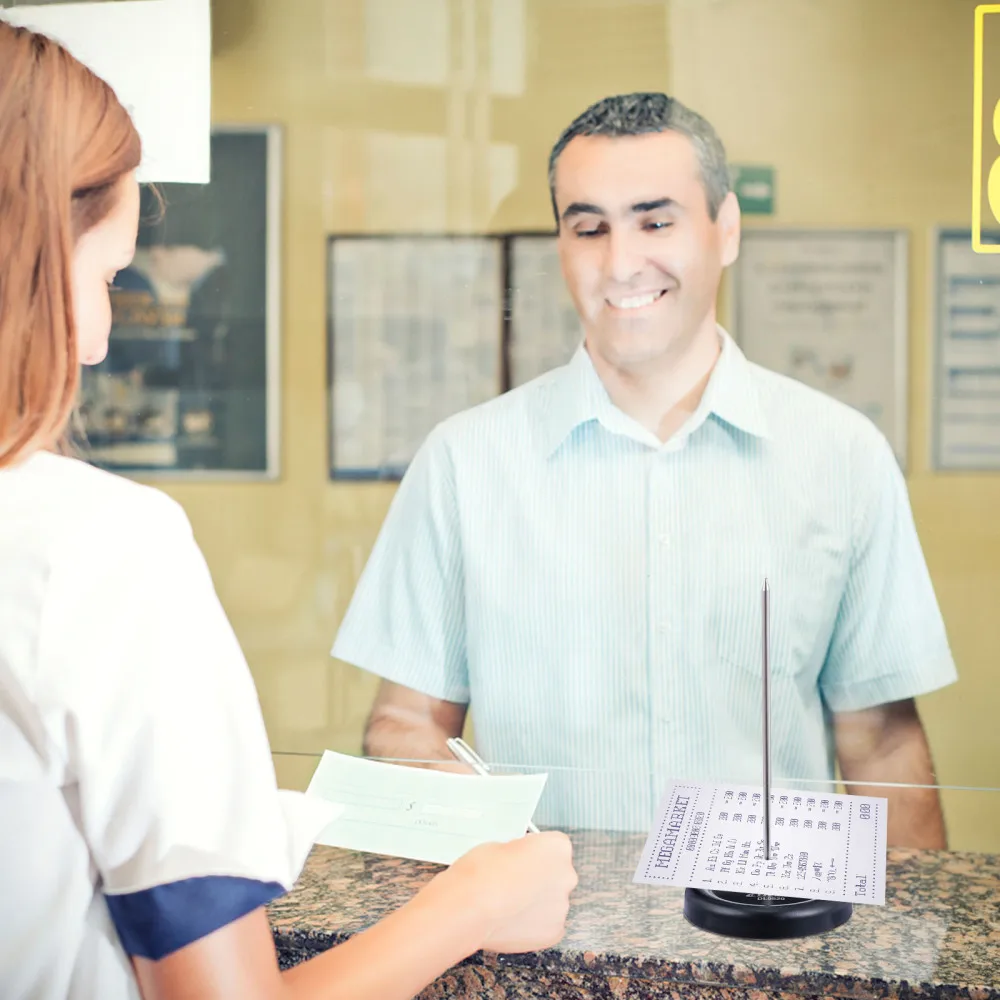 

2 Pcs Hotel Menu Holder Spike Receipt Holder Menu Summons Fork Check Spindle