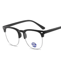 2020 new kids light blue proof eyeglasses retro round frame childrens eye glasses jelly small and medium flat mirror glasses fr