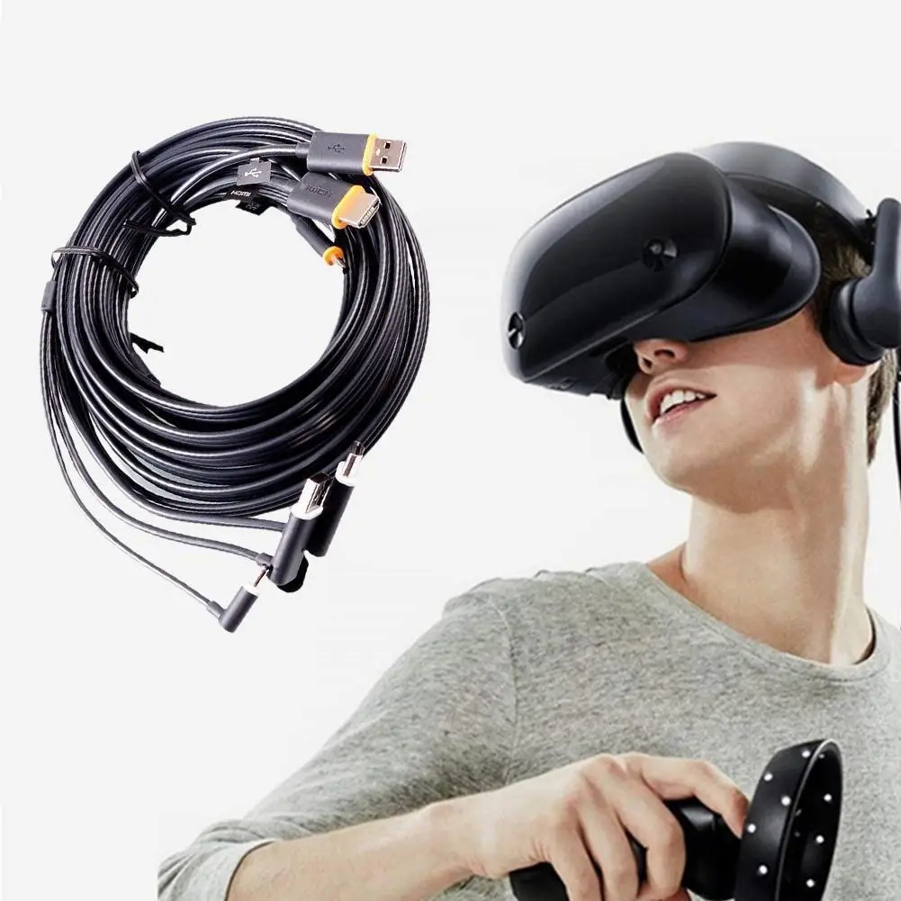 

Подходит для HTC Vive кабель «Три в одном» VR Шлем кабель для передачи данных аксессуары «Три в одном» Виртуальная реальность