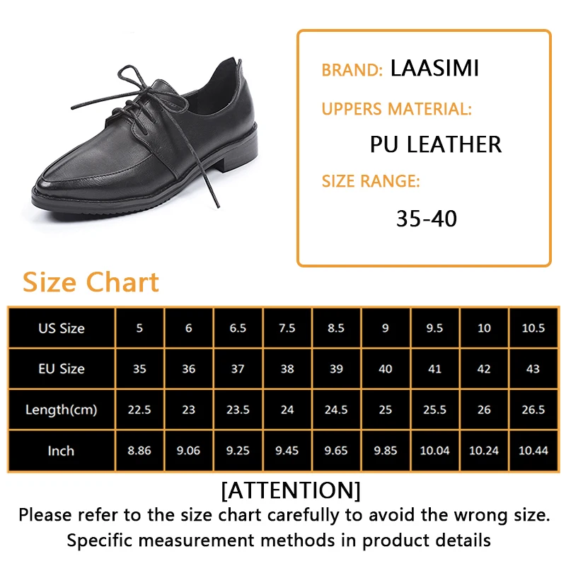 

LAASIMI Women Shoes Microfiber Leather Women Flats Fashion Brogue Ladies Shoes Basic Vintage Lace-up Female Flats Spring Autumn