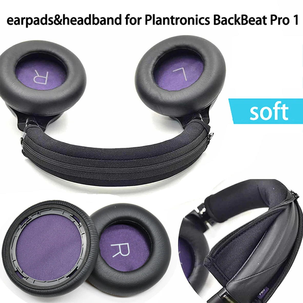 Сменные амбушюры подушка головная повязка пенопластовая крышка для Plantronics BackBeat