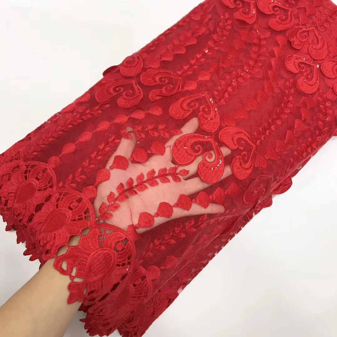 

African Lace Fabric 2018 Embroidered Nigerian Laces Fabric Bridal High Quality French Tulle Lace Fabric For Women