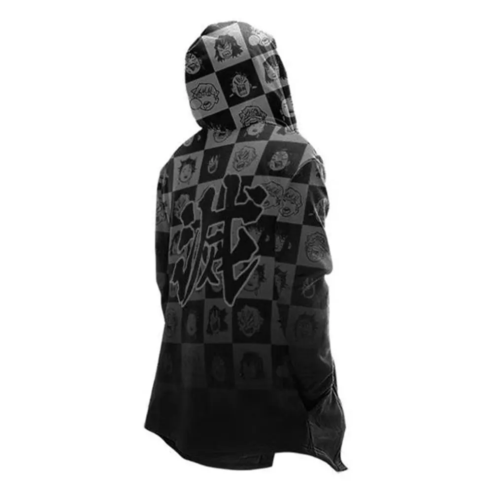 

Unisex Demon Slayer: Kimetsu no Yaiba Uniform Winter Windbreaker Jacket Sweatshirt Cosplay Costume COAT HOODED