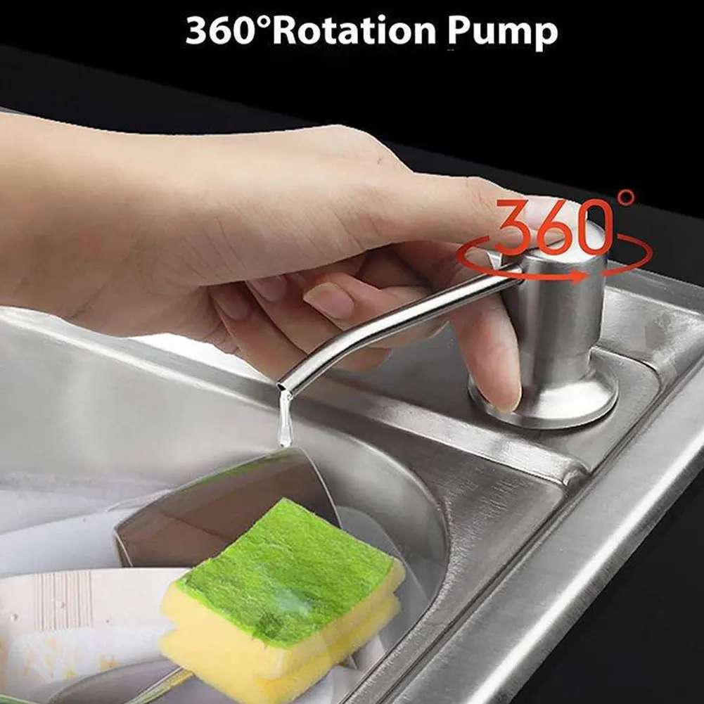 

Liquid Soap Dispenser Kit Countertop Stainless Steel Pump Kitchen Sink Accessories Suitable Liquid Soapmlotion Liquid Detergent