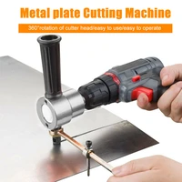 360 degrees cutting head rotation electric sheet metal nibbler cutter wwrench for household metal easily handle parts