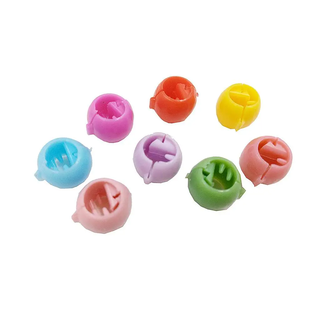 DishyKooker 100pcs/set Lovely Bean Shaped Mixed Color Mini Hair Clip Hairpin Accessories for Adult Children | Детская одежда и