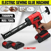 new wireless electric caulking gun cement glass adhesive applicator tools glue seal machine 70kg propulsion with 2pcs battery