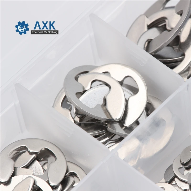 Комплект шайб в ассортименте для стопорного кольца крепеж из нержавеющей стали