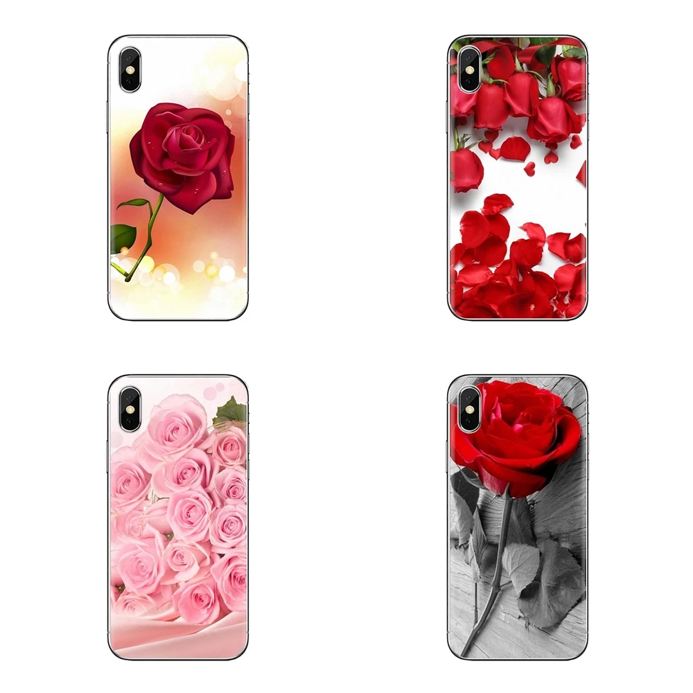 ТПУ чехол для iPhone XS Max XR X 4 4s 5 5S 5C SE 6 6S 7 8 Plus samsung Galaxy J1 J3 J5 J7 A3 A5 сладкий красный