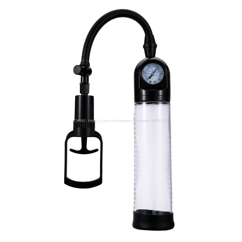 Ручной насос для увеличения пениса CW0004 с индикатором давления секс-игрушка