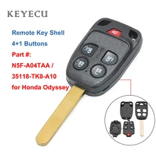 Keyecu for Honda Odyssey 2011 2012 2013 2014 Remote Key Shell Case Cover 4+1 Buttons, N5F-A04TAA