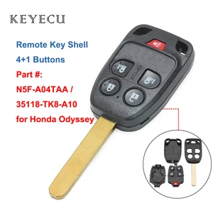 keyecu for honda odyssey 2011 2012 2013 2014 remote key shell case cover 41 buttons n5f a04taa free global shipping