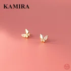 Женские серьги-гвоздики из серебра 925 пробы с фианитами