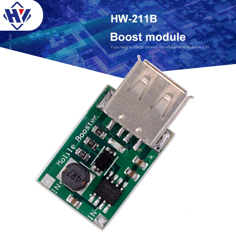 

DC-DC 2-5V To 5V 1.2A Step-up Power Module Lithium Battery Charger Board for Phone Camera 1200MA Current Mobile Power Bank Boost