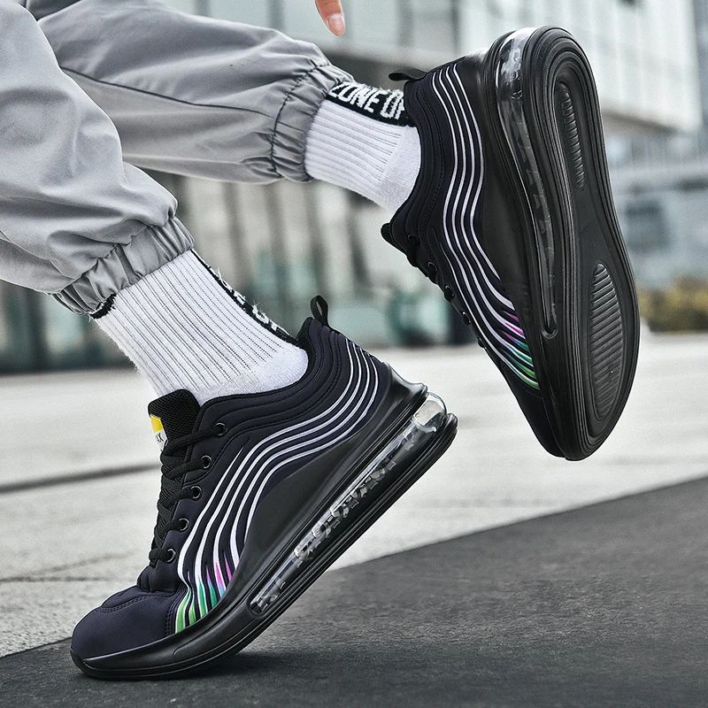 New Fashion Sneakers Men Breathable Air Cushion Man Casual Shoes Big Size 47 Comfortable Anti-Skid Outdoor Sports | Обувь