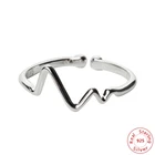 Женское кольцо с сердечком из серебра 925 пробы, размеры 5-9