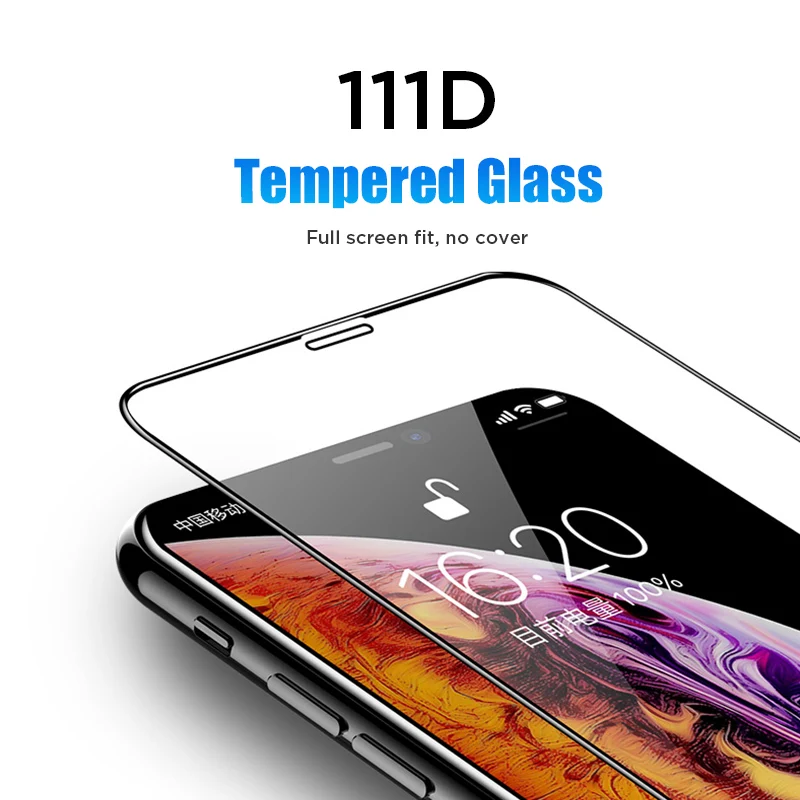 111D Защитное стекло для iPhone 12 Pro Max мини защита экрана из закаленного стекла 11 X Xr Xs