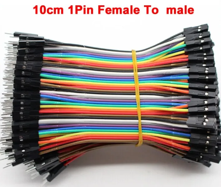 40pcs/lot 10cm 2.54mm 1pin feMale to Male jumper wire Dupont cable | Обустройство дома